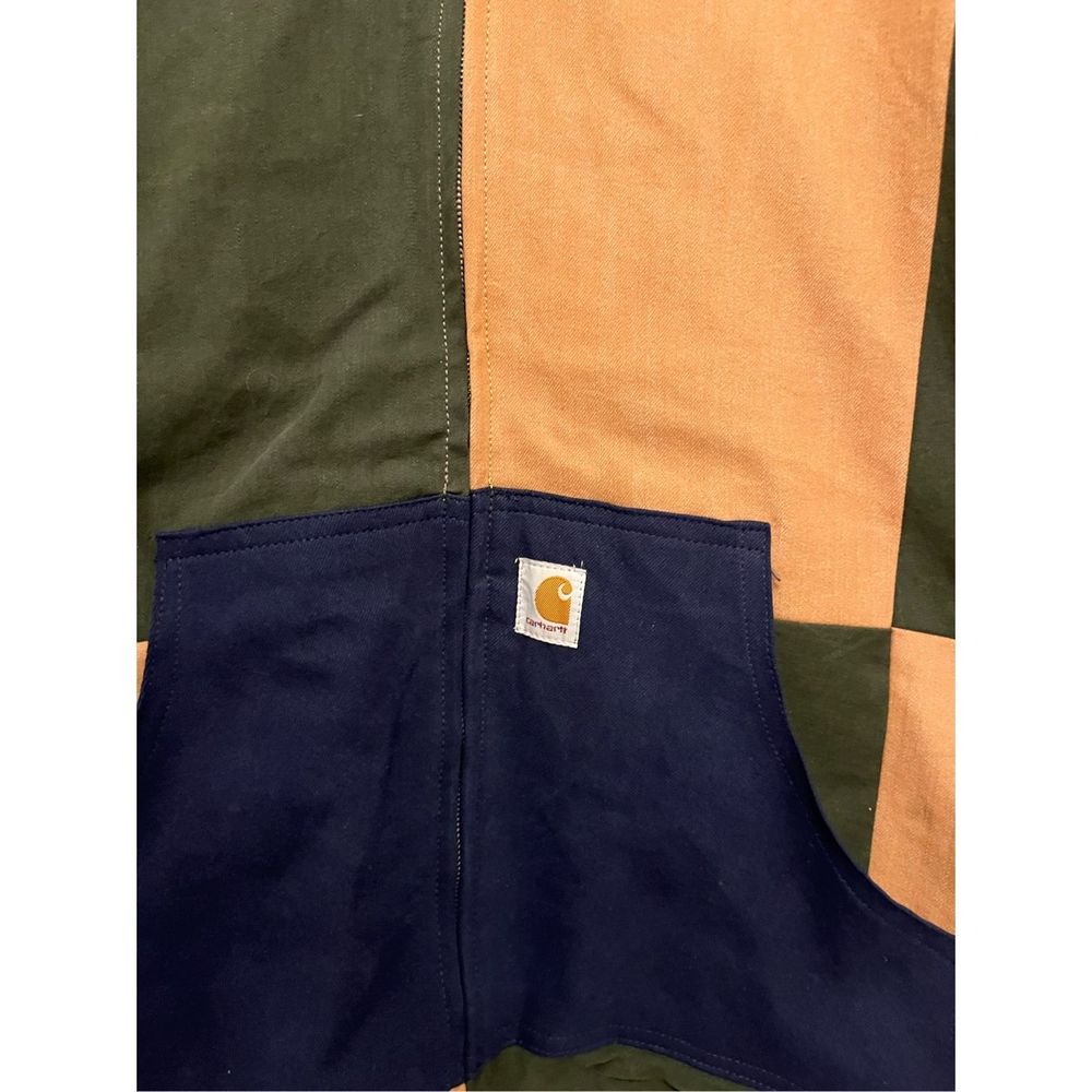 Carhartt Custom Reworked Color Block Duck Jacket Size M - Picture 5 of 9